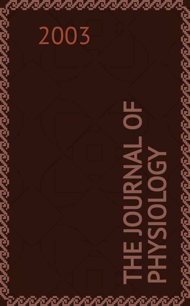 The Journal of physiology : Ed. for the Physiological society. Vol.553, №3