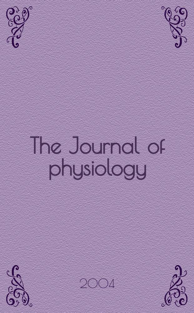 The Journal of physiology : Ed. for the Physiological society. Vol.554, №2