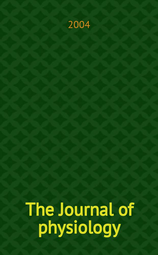 The Journal of physiology : Ed. for the Physiological society. Vol.557, №2