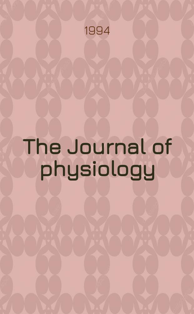 The Journal of physiology : Ed. for the Physiological society. Vol.479, Pt.1
