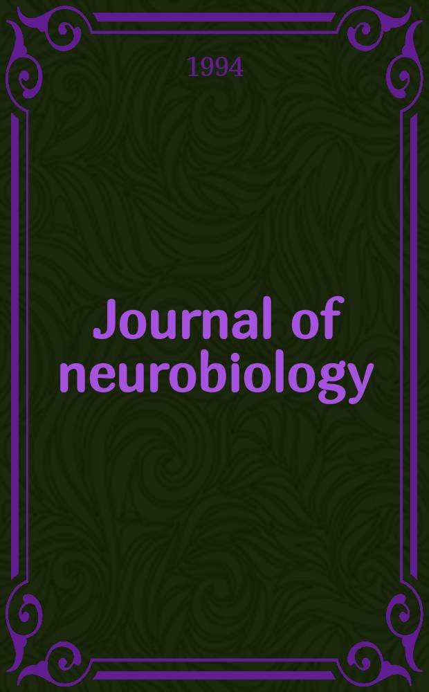 Journal of neurobiology : An intern. journal. Vol.25, №11 : Neurotrophic factors