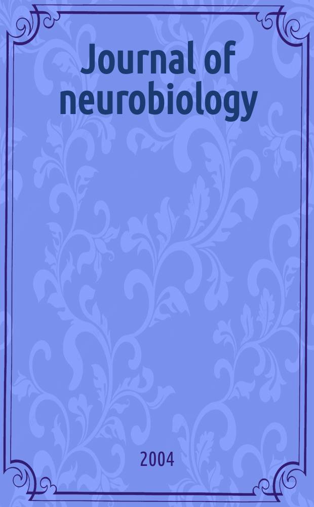 Journal of neurobiology : An intern. journal. Vol.60, №1