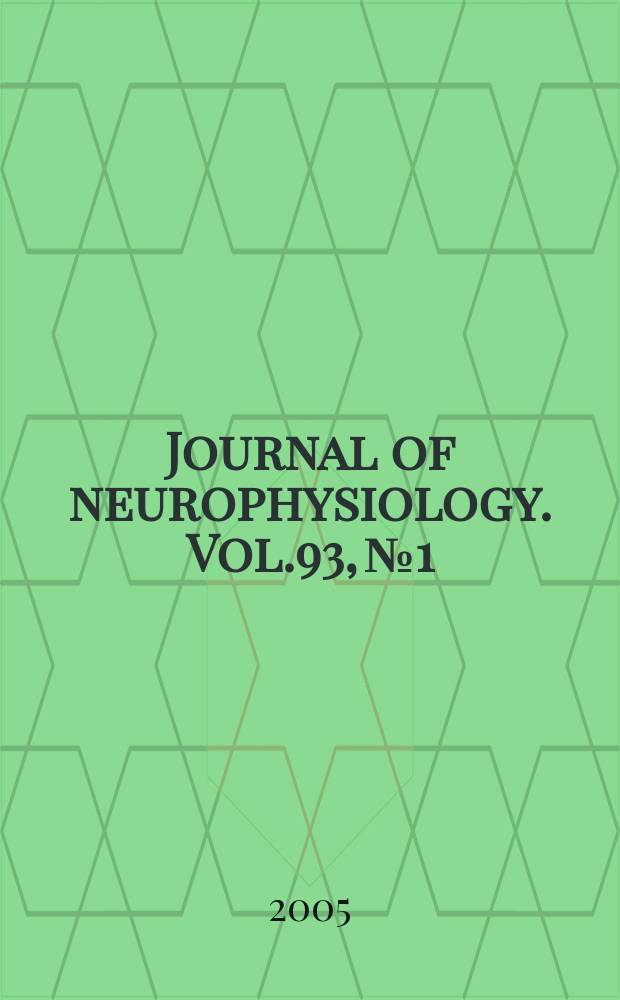 Journal of neurophysiology. Vol.93, №1