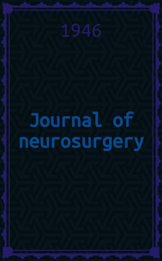 Journal of neurosurgery