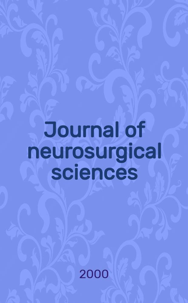 Journal of neurosurgical sciences : The official journal of the Italian society of neurosurgery. Vol.44, №1