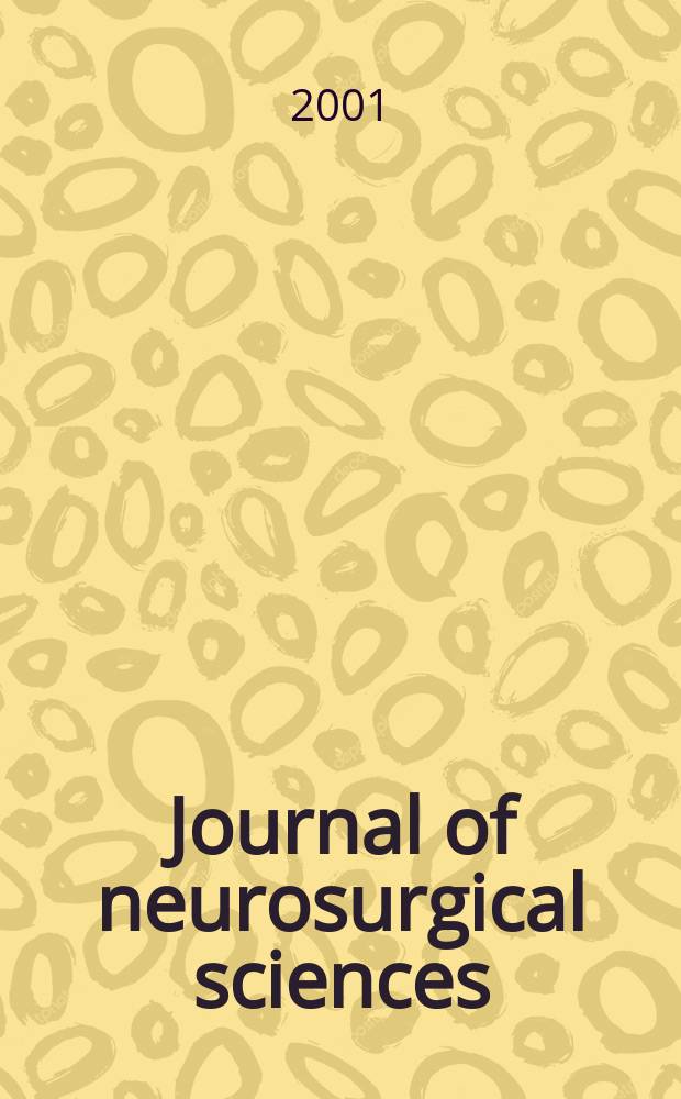 Journal of neurosurgical sciences : The official journal of the Italian society of neurosurgery. Vol.45, №3