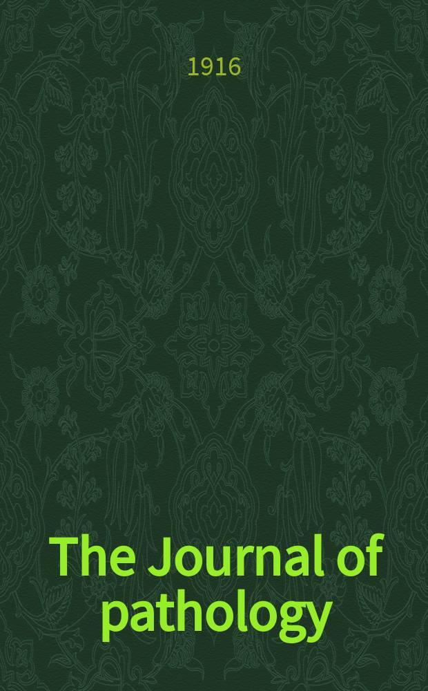 The Journal of pathology : An official journal of the Pathological society of Great Britain and Ireland
