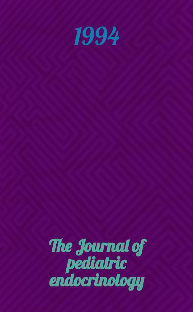 The Journal of pediatric endocrinology
