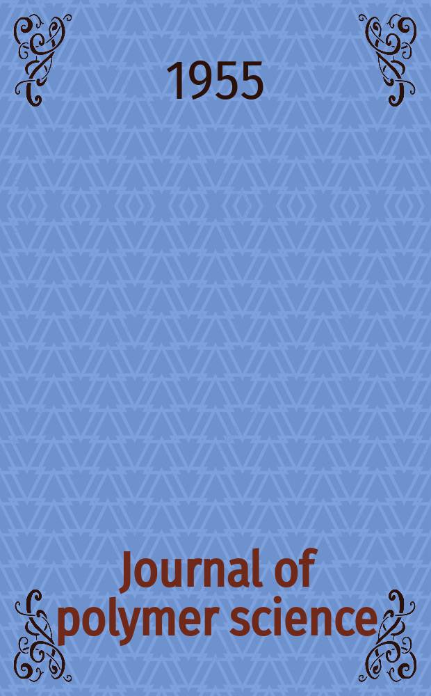 Journal of polymer science : Ed. board Wisebury [a.o.]. Vol.16, №82 : Herman Mark anniversary issue
