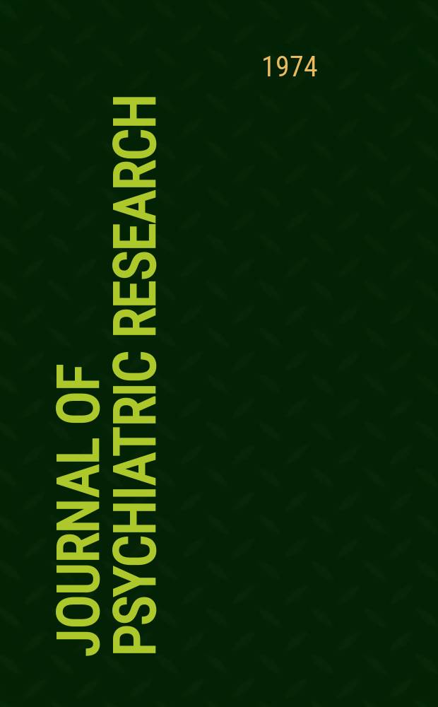 Journal of psychiatric research
