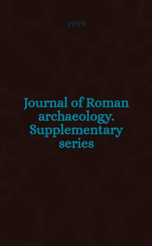 Journal of Roman archaeology. Supplementary series