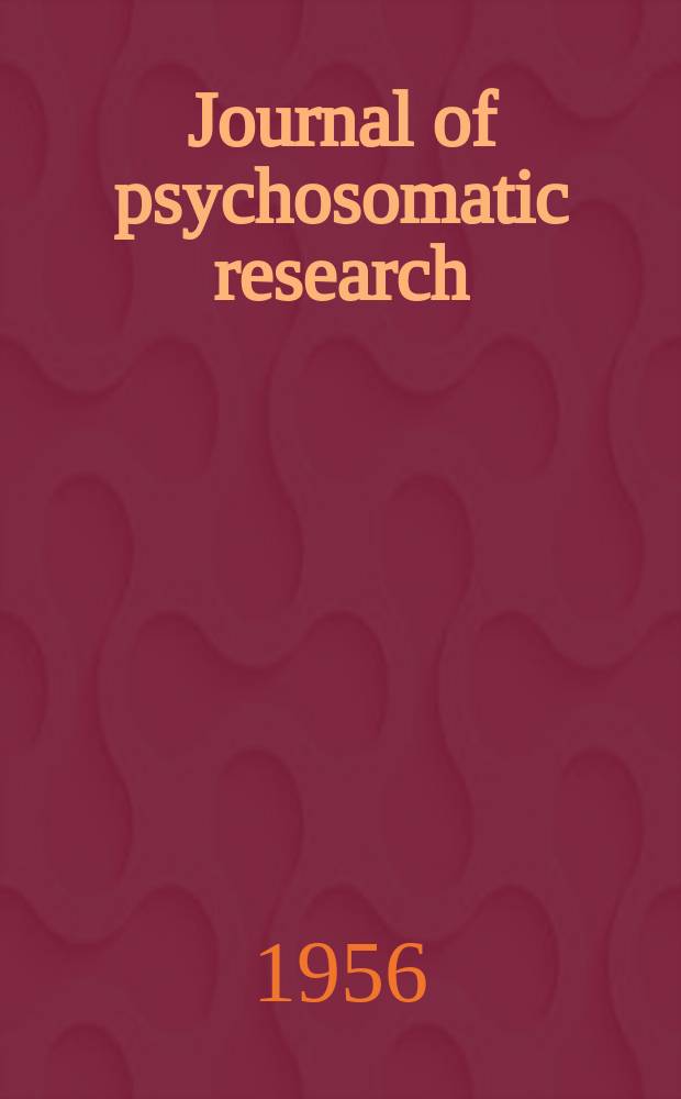 Journal of psychosomatic research
