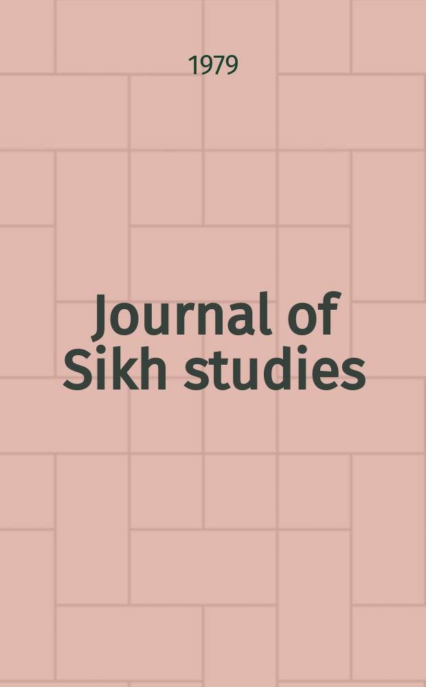 Journal of Sikh studies