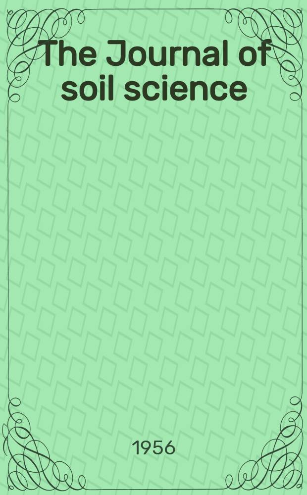 The Journal of soil science
