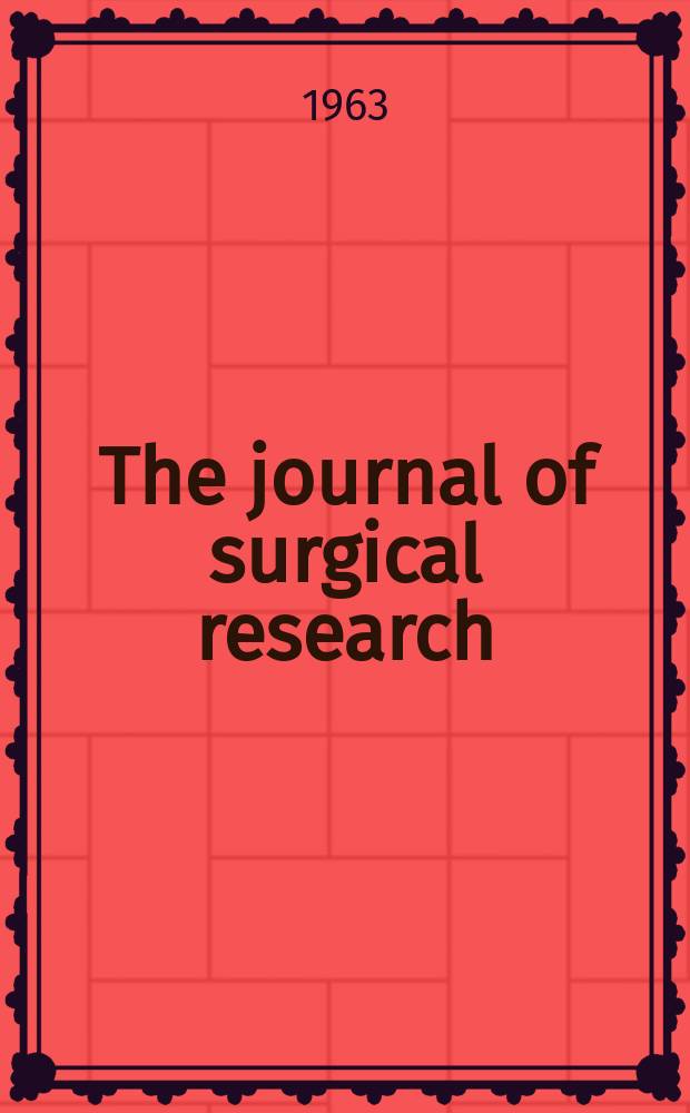 The journal of surgical research