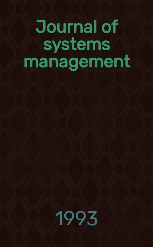Journal of systems management