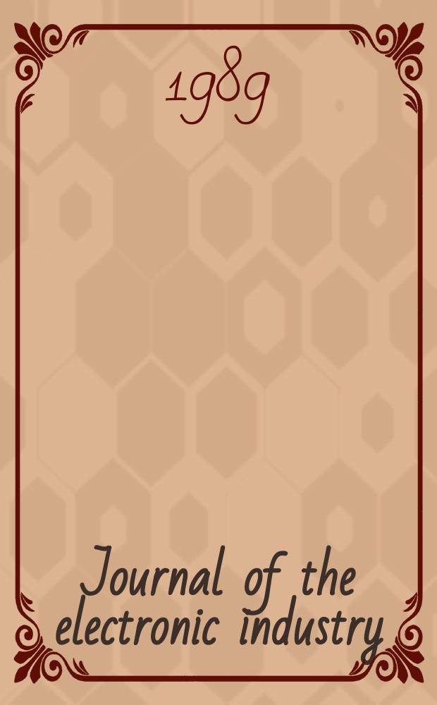 Journal of the electronic industry : Leading guide to the electronics industry. Vol.36, №8(420)