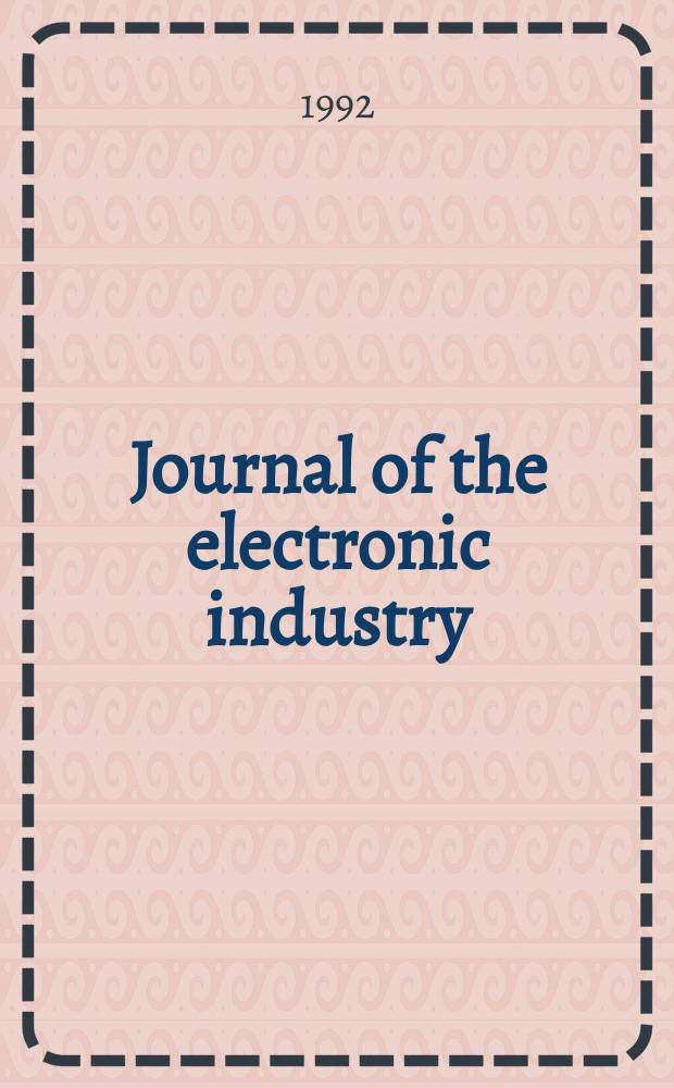 Journal of the electronic industry : Leading guide to the electronics industry. Vol.39, №6(454)