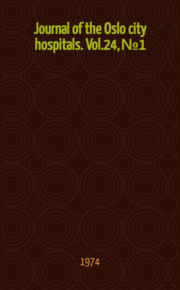 Journal of the Oslo city hospitals. Vol.24, №1 : Trans maxillary reconstruction in orbital floor fractures