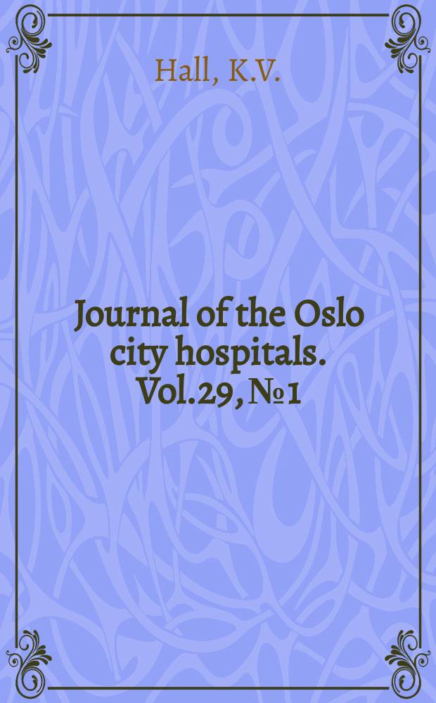 Journal of the Oslo city hospitals. Vol.29, №1/2 : An improved pivotal disc-type prosthetic heart valve