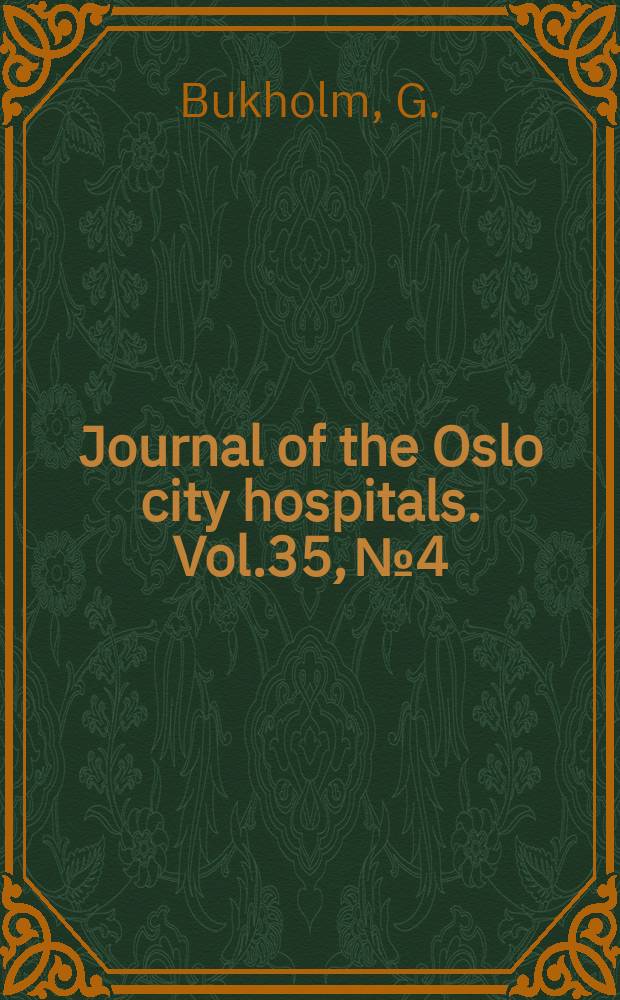 Journal of the Oslo city hospitals. Vol.35, №4/5 : Invasiveness of enteropathogenic...