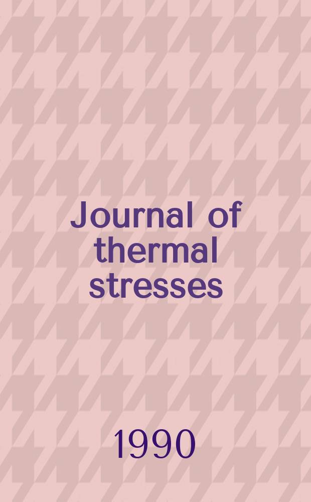 Journal of thermal stresses : An intern. quart. Vol.13, №4 : Bibliography on thermal stresses in shells
