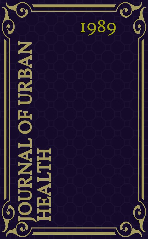 Journal of urban health : Bull. of the New York acad. of medicine. Science and society