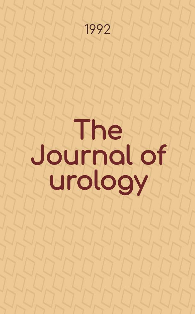 The Journal of urology : Offiс. organ of the Amer. urological assoc. Vol.147, №3, pt 2 : Spec. iss. Prostate carcinoma