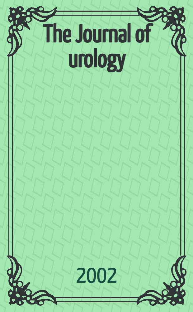 The Journal of urology : Offiс. organ of the Amer. urological assoc. Vol.168, №5