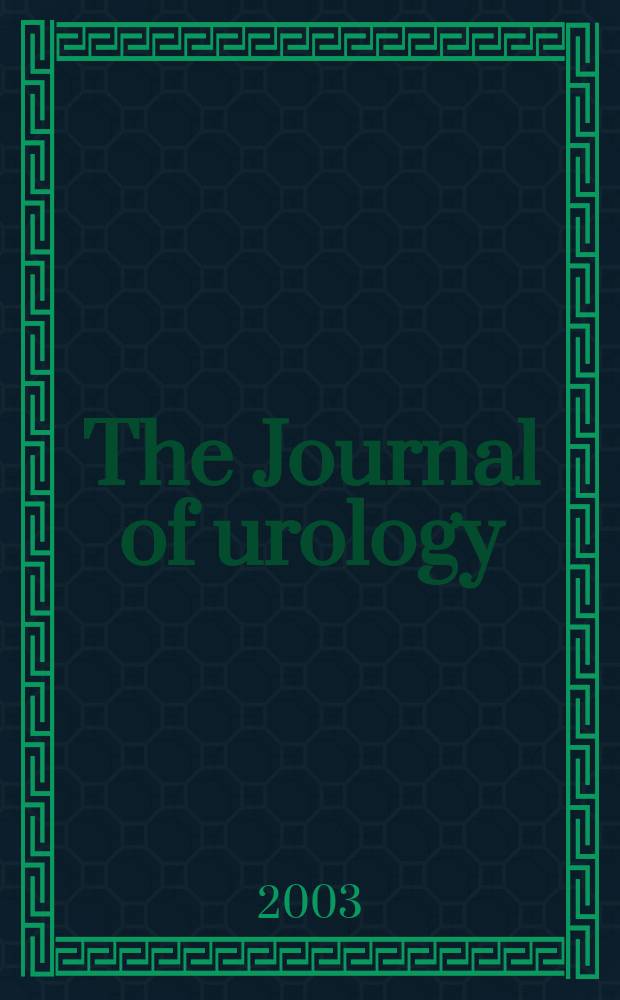 The Journal of urology : Offiс. organ of the Amer. urological assoc. Vol.169, №2