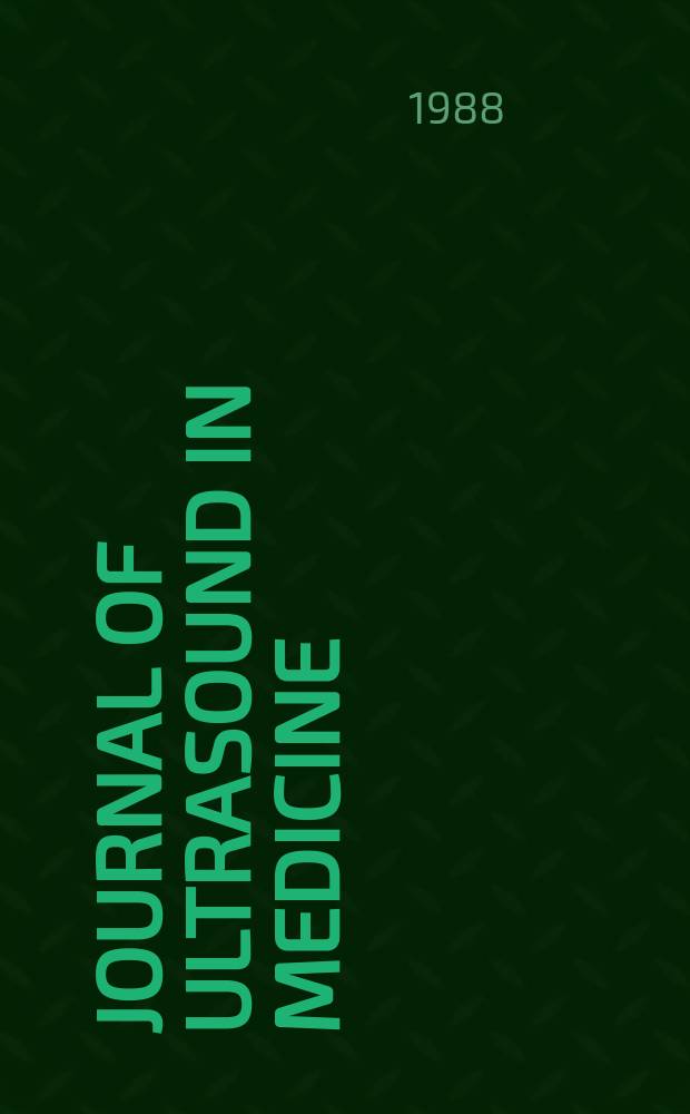 Journal of ultrasound in medicine : Off. j. of the Amer. inst. of ultrasound in medicine