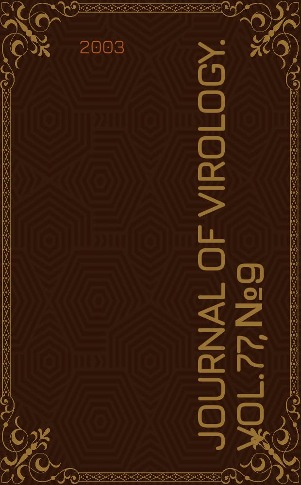 Journal of virology. Vol.77, №9