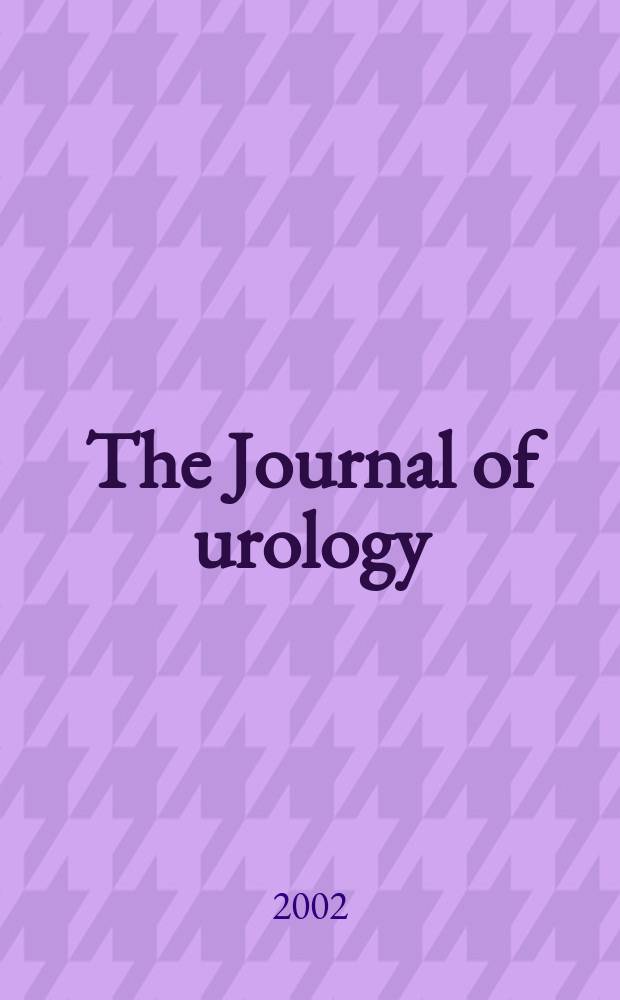 The Journal of urology : Offiс. organ of the Amer. urological assoc. Vol.168, №4(Pt.1)