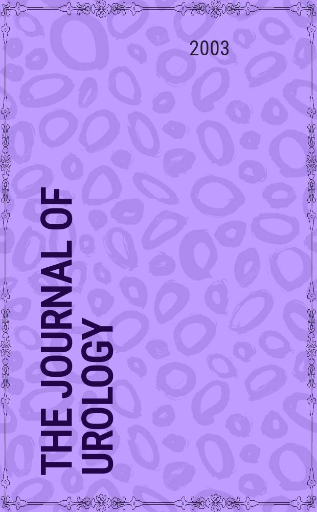 The Journal of urology : Offiс. organ of the Amer. urological assoc. Vol.170, № 4, pt 1