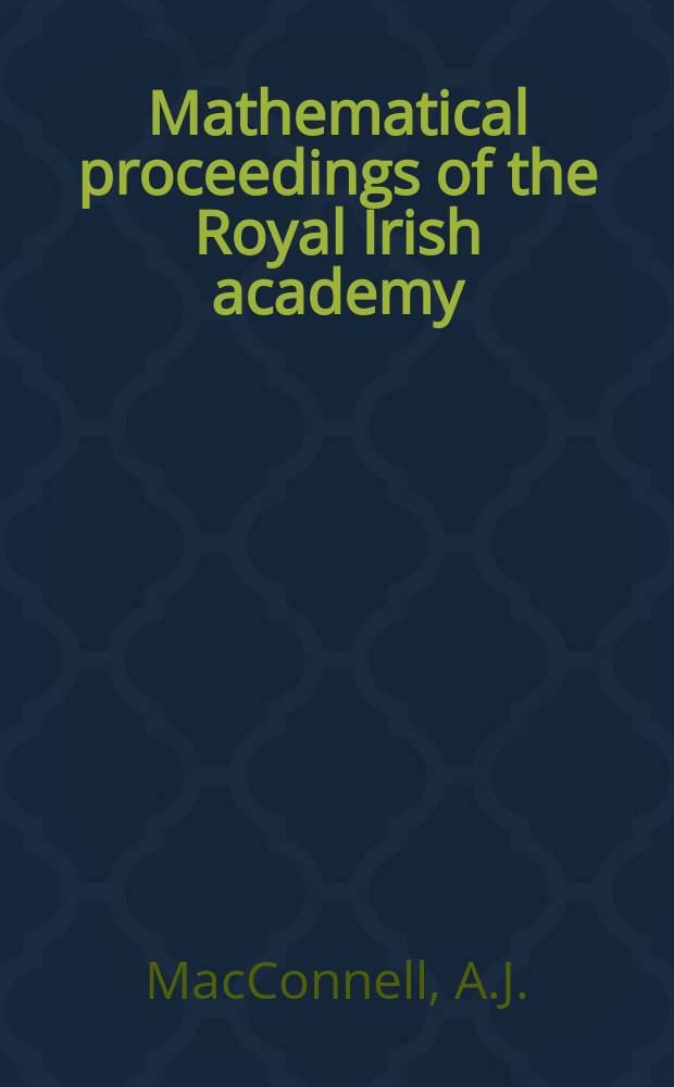 Mathematical proceedings of the Royal Irish academy : (Form. Proceedings of the Roy. Irish acad. Sect. A.). Vol.54, №17 : The hypercircle method of approximation for a system of partial differential equations of the second order