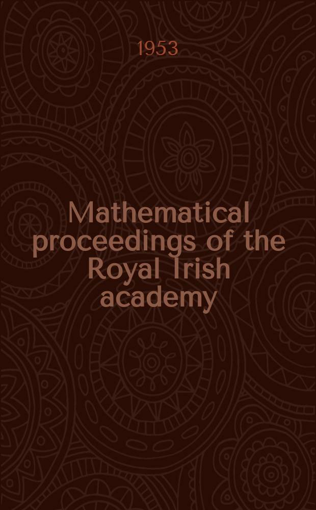 Mathematical proceedings of the Royal Irish academy : (Form. Proceedings of the Roy. Irish acad. Sect. A.). Vol.55, №11 : Applicability of the Weizsäcker Williams method to meson fields