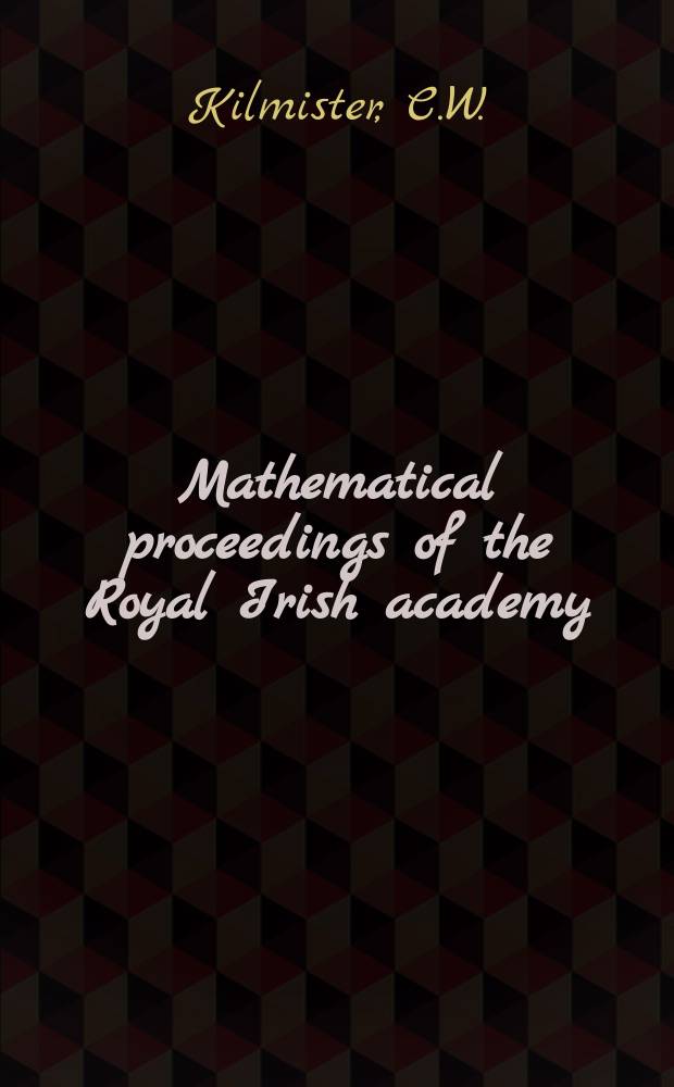 Mathematical proceedings of the Royal Irish academy : (Form. Proceedings of the Roy. Irish acad. Sect. A.). Vol.57, №4 : The application of certain linear quaternion functions of quaternions to tensor analysis