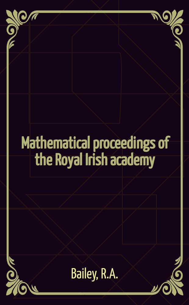 Mathematical proceedings of the Royal Irish academy : (Form. Proceedings of the Roy. Irish acad. Sect. A.). Vol.57, №5 : Plasma-electron oscillations