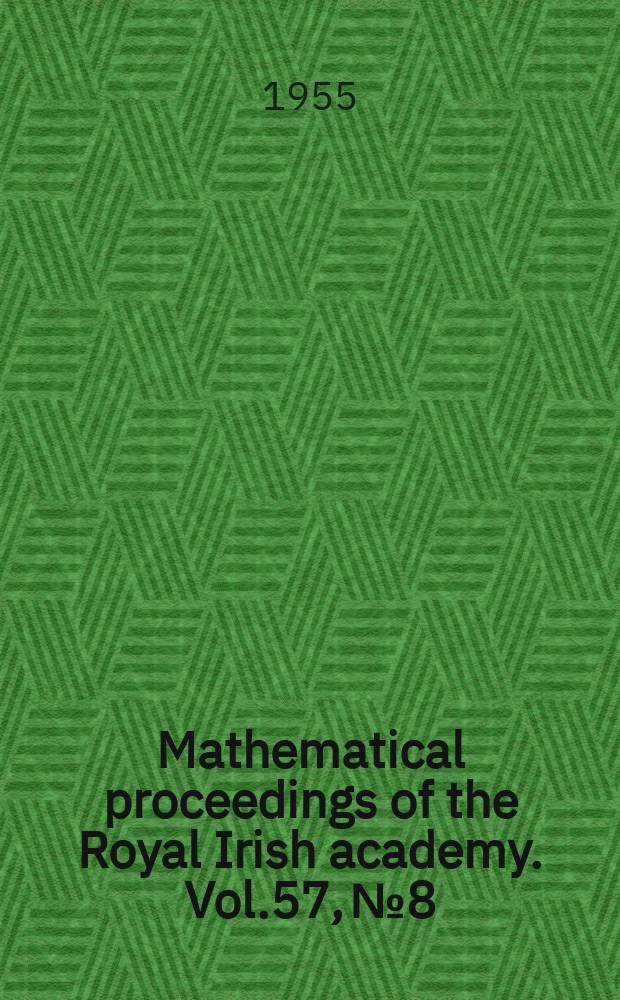 Mathematical proceedings of the Royal Irish academy. Vol.57, №8 : Double scattering of pseudoscalar mesons