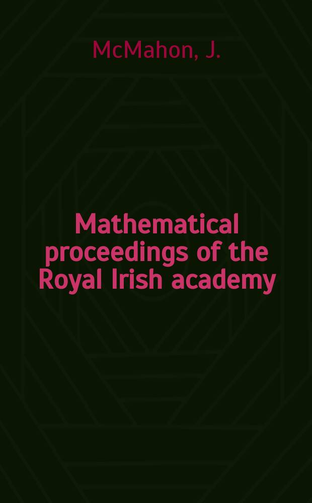 Mathematical proceedings of the Royal Irish academy : (Form. Proceedings of the Roy. Irish acad. Sect. A.). Vol.58, №1 : Lower bounds for the Dirichlet integral in Euclidean n-space