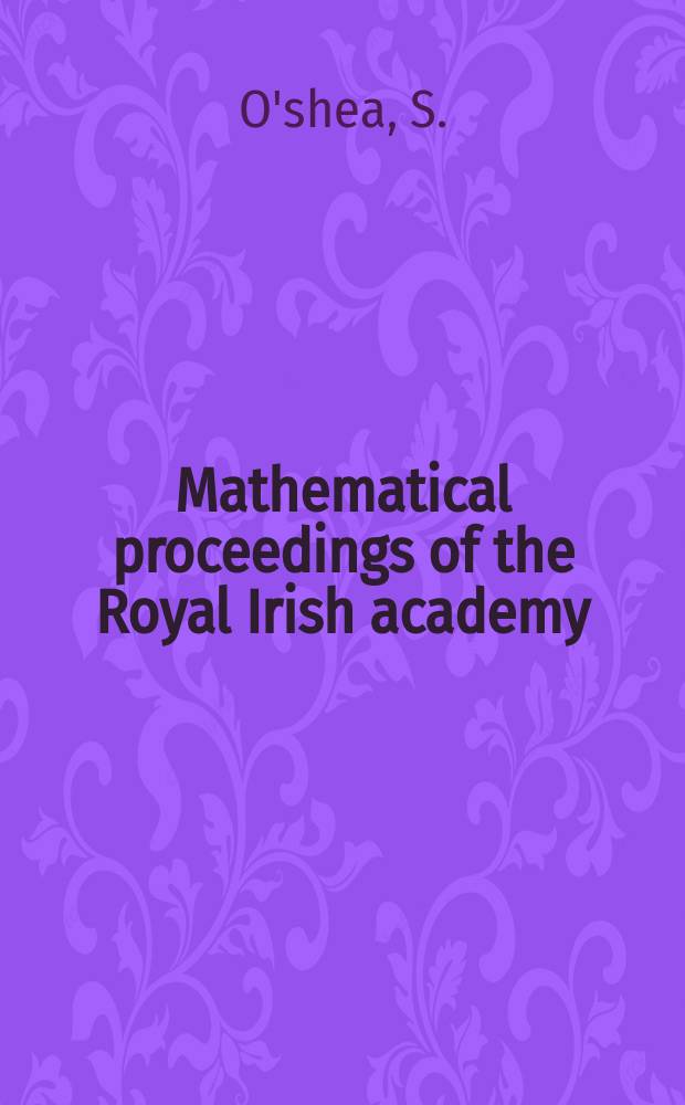 Mathematical proceedings of the Royal Irish academy : (Form. Proceedings of the Roy. Irish acad. Sect. A.). Vol.61, №1 : The absolute convergence of certain lacunary Fourier series
