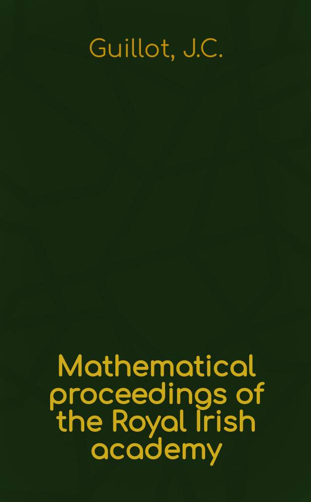 Mathematical proceedings of the Royal Irish academy : (Form. Proceedings of the Roy. Irish acad. Sect. A.). Vol.64, №6 : A survey of the Heltler- Arnous non- local field theory