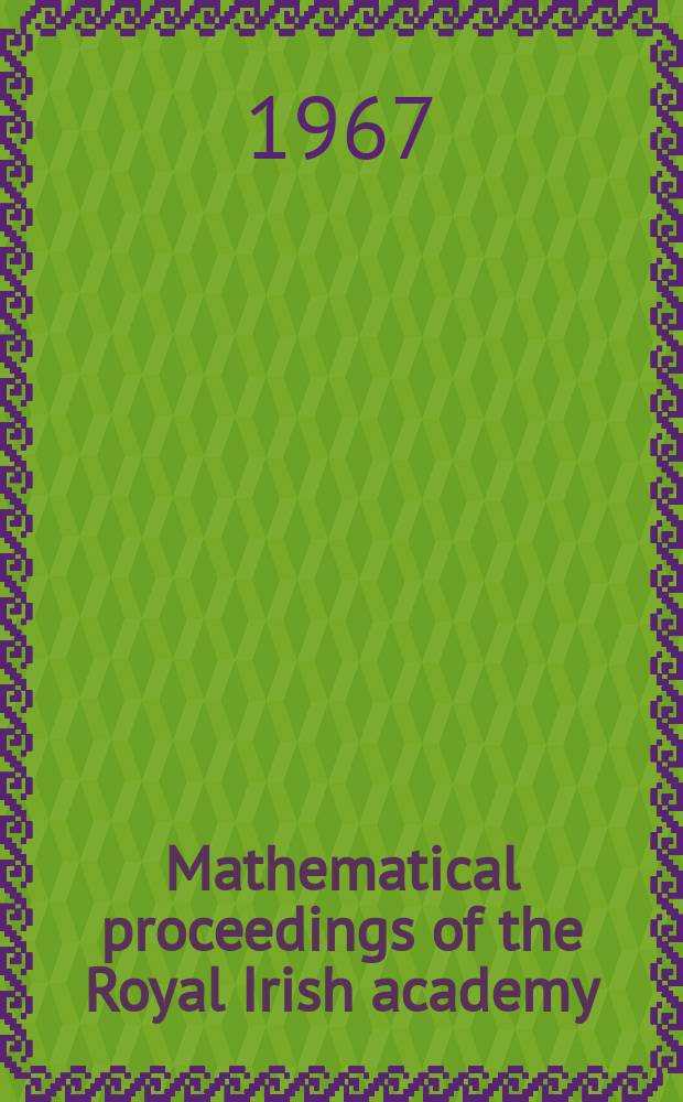 Mathematical proceedings of the Royal Irish academy : (Form. Proceedings of the Roy. Irish acad. Sect. A.). Vol.66, №1 : Constriction in iodine positive columns