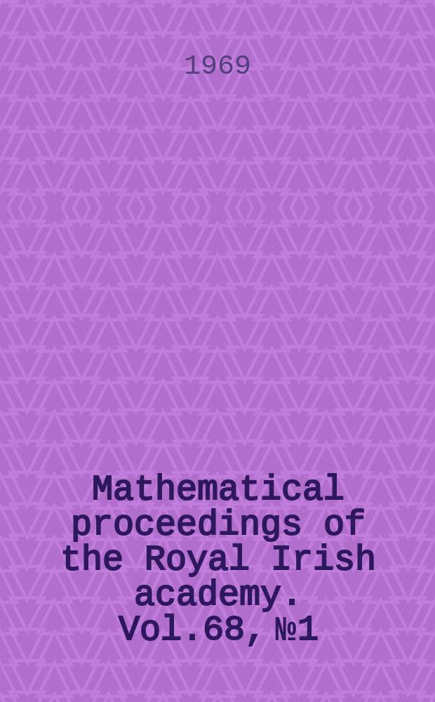 Mathematical proceedings of the Royal Irish academy. Vol.68, №1 : A note on the classical groups over semi-local rings