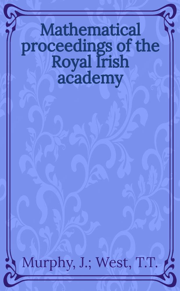Mathematical proceedings of the Royal Irish academy : (Form. Proceedings of the Roy. Irish acad. Sect. A.). Vol.69, №4 : Inner products in Banach spaces and supports of Radon measures