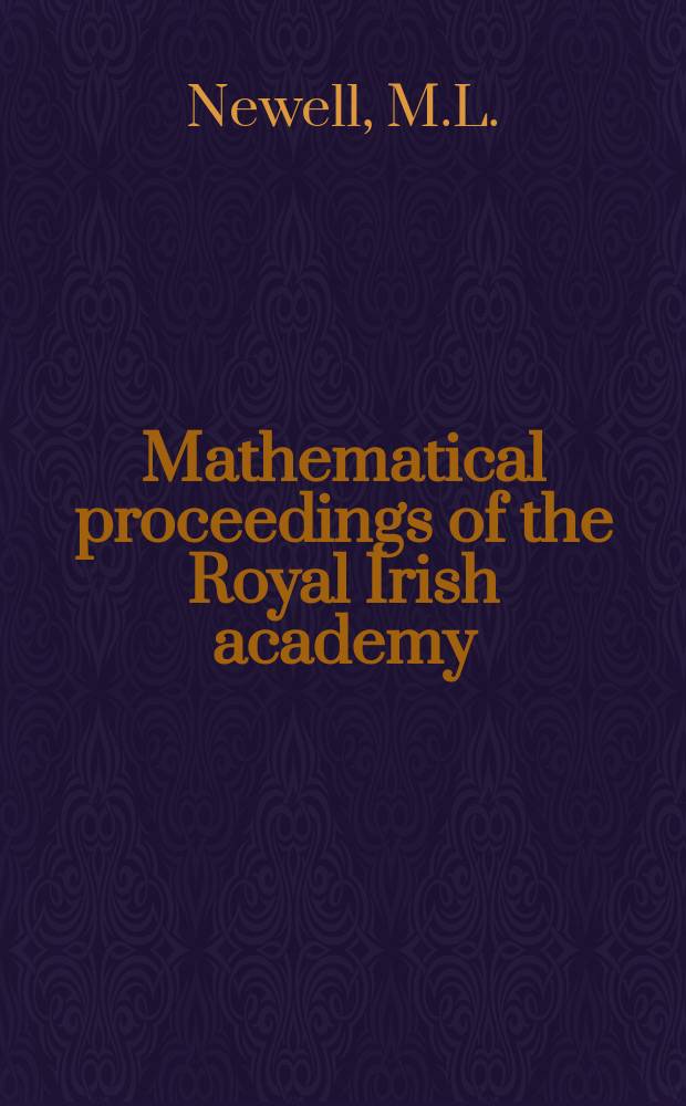 Mathematical proceedings of the Royal Irish academy : (Form. Proceedings of the Roy. Irish acad. Sect. A.). Vol.75, №11 : Nilpotent projectors in S₁- groups