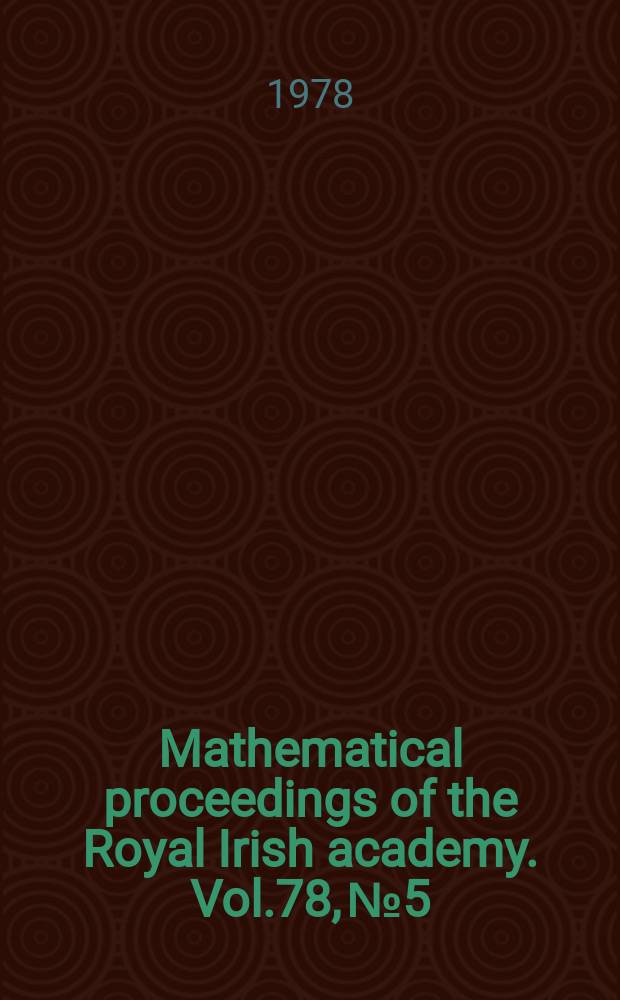 Mathematical proceedings of the Royal Irish academy. Vol.78, №5 : A characterisation of harmonic functions