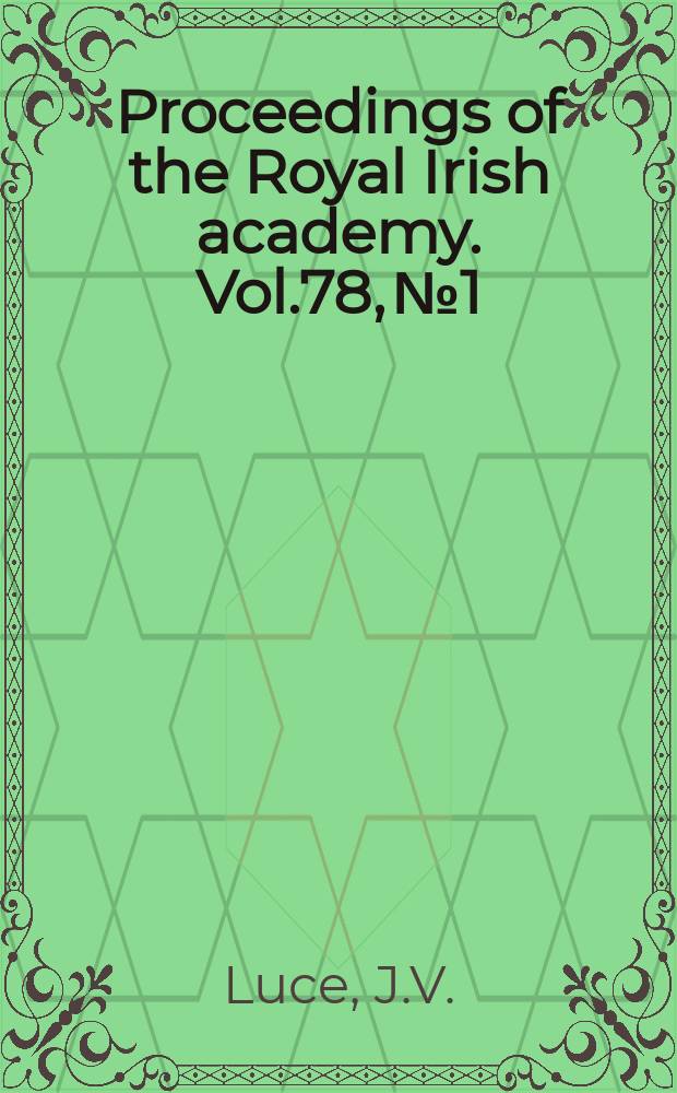 Proceedings of the Royal Irish academy. Vol.78, №1 : The polis in Homer and Hesiod