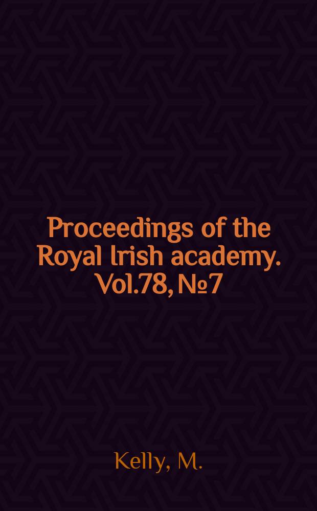 Proceedings of the Royal Irish academy. Vol.78, №7 : Louis Althusser and the problems