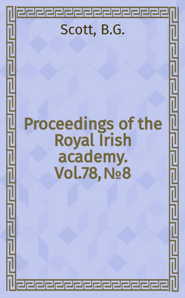 Proceedings of the Royal Irish academy. Vol.78, №8 : Iron "slave- collars" from lagore crannog